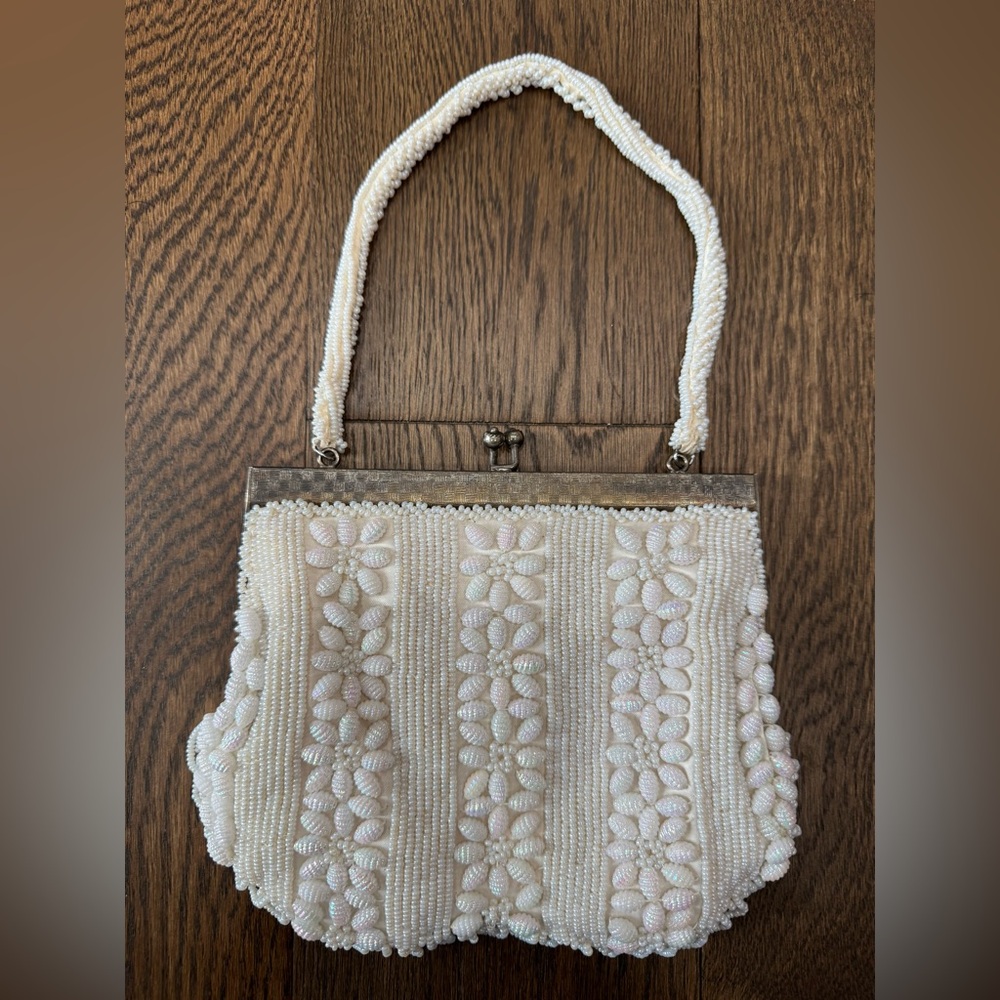 Vintage Iridescent Beaded Handbag